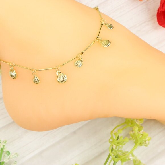 "Handmade Anklet – Elegant & Delicate Jewelry for Women | UNVRC1118 - Picture 4 of 10